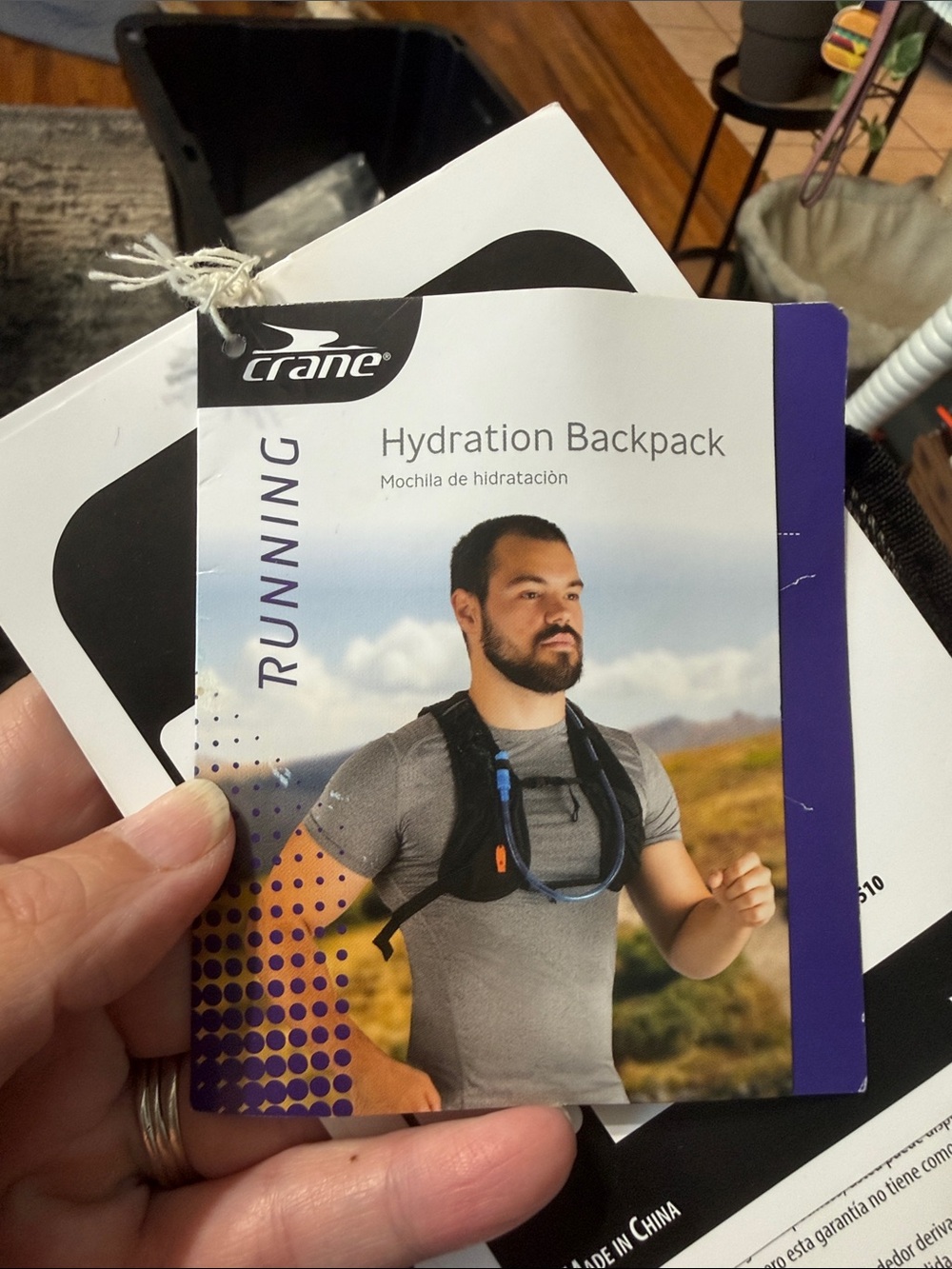 Crane Hydration Backpack - Black/Blue
